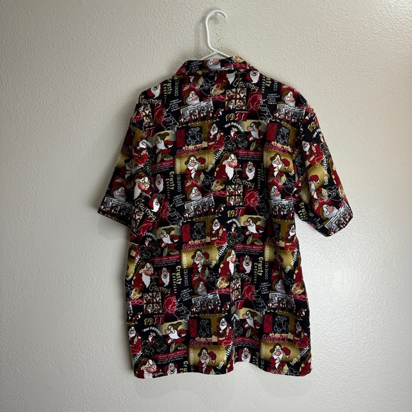 Disneyland Resort Vintage Grumpy Button Up Shirt Size Large - Picture 4 of 7